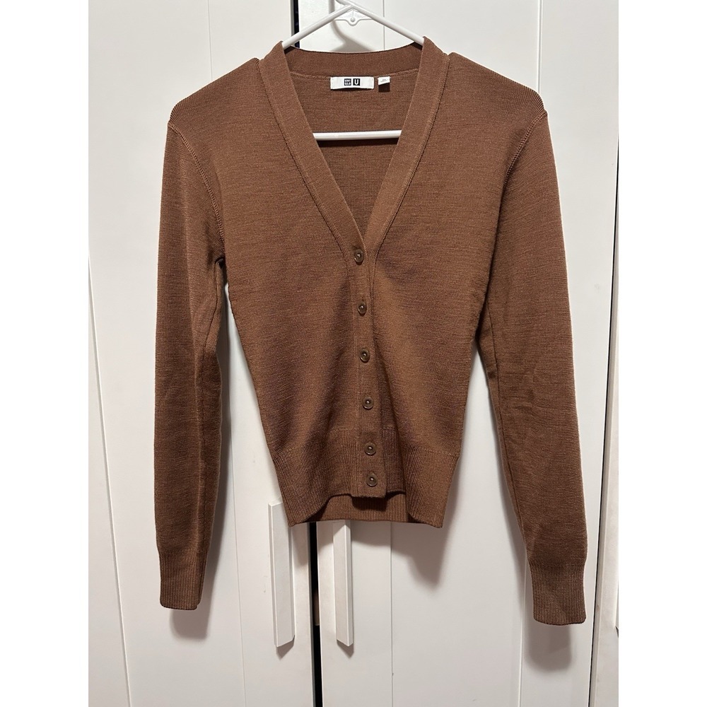 Uniqlo Women's Brown Cardigan Size XS